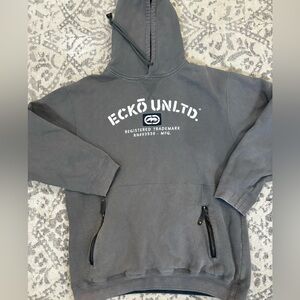 Ecko Unlimited Charcoal Hoodie with Logo